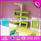 Best Design Toddlers Pretend Toys Wooden Crafted Small Dollhouse With Furniture W06A231 thumbnail-3