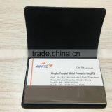PU Leather&Metal Business Card Case Leather&Metal Business Name Card Holder thumbnail-3