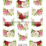 French Half Watermark Fiower Painting Nails Stick ,DIY Fashion Nail Art thumbnail-6
