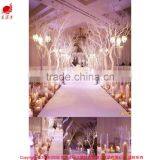 Golden Artificial Plant Tree Wedding Hall Decoration With Led