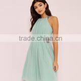 Fresh Green High Low Puffy Prom Dress thumbnail-1