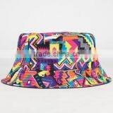 Blue Custom Blank Colorful School Bucket Hat thumbnail-2