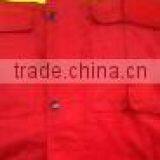 Mens Button Front hi Vis Fire Retardant Workwear Coverall Suit thumbnail-4