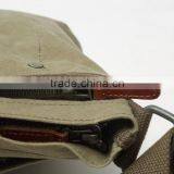 Vintage Casual Cotton Canvas Leather,Mini Haversack, Bookbag ,Mini Shoulder Bag,Kid Haversack,Kid School Bag,Unisex,For Men & Wo thumbnail-5