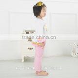 Fall Latest Boutique Girls Halloween Outfits With Pumpkin Wholesale Kids Cotton Orange Chevron Ruffle Pants Clothing Sets thumbnail-2