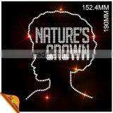Afro Girl Rhinestone Transfer Wholesale,Iron on T- Shirt Sticker thumbnail-1