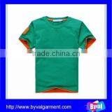 2015 Hot Selling Kids Boys Plain Blank o Neck Short Sleeve Cotton Kids t Shirt Wholesale thumbnail-3