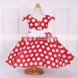 Children Frocks Designs Elegant Summer Dresses Printed Kids Girls Dresses L616 thumbnail-4