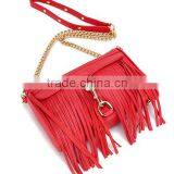 DY0020Z Europea Fashon Ladies Real Leather Fringe Chain Bag thumbnail-1