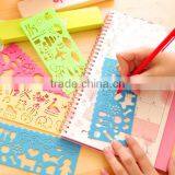 Plastic DIY Stencil Drawing Template for Scrapbooking,Planner,diary,set of 4 PCS thumbnail-1