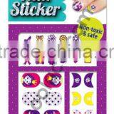 Glitter Princess 3D Nail sticker for kid art sticker paper nail