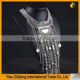 2016 Indian Handmade Tribal Tassel Necklace in Gold Sliver Color for Women thumbnail-3