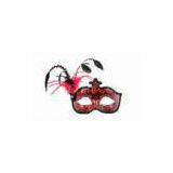 Customized Christmas Ornament Face Mask , Charm Venetian Mask