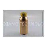 30ml Screw Neck Aluminum Chemical Bottles With Gold Sand Blasting , D35mmH85mm thumbnail-1