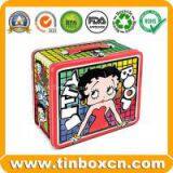 Lunch Tin,Lunch Box,Tin Lunch Box,Handle Tin Box thumbnail-2