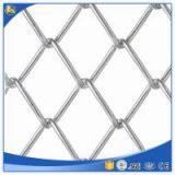 Pvc Coated Chain Link Fence in Green Color / Diamond Mesh Fence thumbnail-1