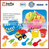 Basket package ECO plastic shantou toys sand with beach truck