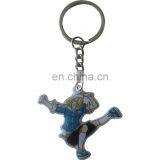 2017 Hot Selling Custom Adhesive Sticker Logo Printed Zinc Metal Alloy Keychain,key Chains,keyring