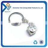 Promotional Top Quality Cheap Metal Dice Keychain