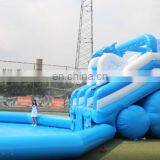 Shark Ocean Theme Land Inflatable Water Play Equipment Park Inflatable Pool Water Slide For Kids Adults thumbnail-4