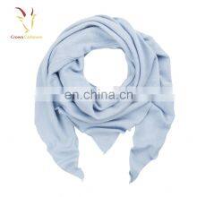 Triangle Solid Color Cashmere Silk Scarf