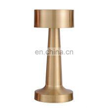 Retro Bar Table Lamp Portable Battery LED Night Lights Chargeable Desk Light Fixtures for Bedroom Bedside Decor