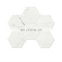 Nordic Retro Art INS Style Bathroom Background Wall Black and White Non-slip Hexagonal Tiles 200 * 230 Floor Tiles thumbnail-2