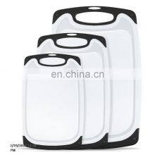 Best Quality Plastic Cutting Board Set 3-Piece All-Purpose Non-Slip Plastic Cutting Board Set Dishwasher Safe Chopping Bords thumbnail-5