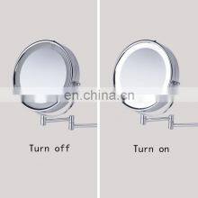 Factory Price 5x Magnifying Make Up Mirror With Led Light For Bathroom thumbnail-3