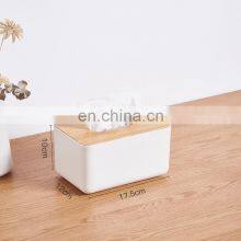2021 Luxury Bamboo Restaurant Tissue Holder Car Tissue Box Holder thumbnail-4