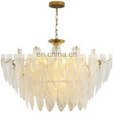 Indoor Gold Mid Century Pearl Beads Luxury Chandelier With Glass Pendant Lamp For Bedroom Decor Wedding Lighting Decor thumbnail-1