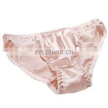 Wholesale Girl Sexy Ladies Lace Panty Student Underwear Women's Silk Satin Pantie Customize Triangle Panties Manufacturer