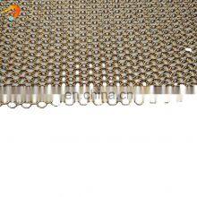 Stainless Steel 304 Chainmail Sheet Fireplace Screens Indoor Curtain