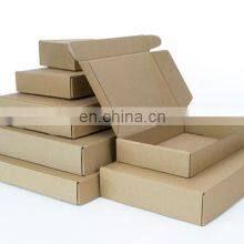 Free Sample Paperboard Carton Box Folded Corrugated Product Packing Cardboard Logo Printed Folding Colored Airplane Shipping Box