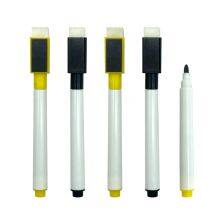 Supplier Custom Colored Fine Point Bullet Tip Dry Erase Whiteboard Marker Pen With Magnetic Eraser For School Office