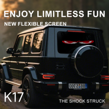 Devil Eyes Lights for Truck Bluetooth Control Flexible Led Display Window Demon Eye Led Display Screen thumbnail-2