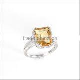 5CT Genuine Citrine Ring Big Stone Ring Designs00 thumbnail-1