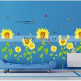 Butterfly Grass Flower Stickers Removable Diy Vinyl Quote Wall Sticker Poster Home Decoration thumbnail-2