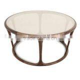 Modern Living Room Furniture Round Coffee Tables Wood Frame Glass Coffee Tables thumbnail-3