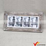 Shabby Farm Wood Four Opening Photo Picture Frame