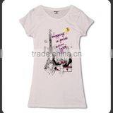 Ladies t Shirt From China Slim Fit t Shirt White thumbnail-1