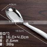 Soup Spoon Stainless Steel 410 of Mirror Polish and Gold Color thumbnail-5