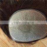 Natural Looking 100% Silk Top Human Hair Toupee for Women thumbnail-2