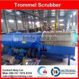 100TPH Wash Mud Rotary Scrubber With Rubber Linning Plates From JXSC