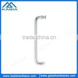 Stainless steel towel handle with knob diameter 19mm round tube