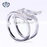 Wholesale Micro Pave CZ Ring 925 Sterling Silver Ring Designs for Girl thumbnail-1