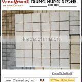 23*23 Pure White Honed Marble Mosaic Tiles thumbnail-2