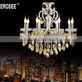 Silver Crystal Chandelier Luster Light Amber Crystal Chandelier Light Fixture