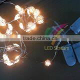 CR2032 Batteries Operated Christmas Ornaments LED String Light Snowflake thumbnail-2