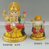 Polyresin Indian God statue for Diwali holiday pooja products-Ganesh Murti